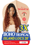 Outre X-pression Twisted Up  Boho Tropical Island  Locs 20" 3X