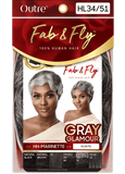 Outre Fab & Fly Full Cap Wig - Gray Glamour- HH - Marinette