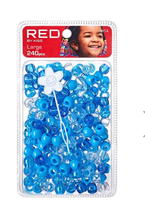 Red by Kiss Large Hair Beads 240pcs - HA19