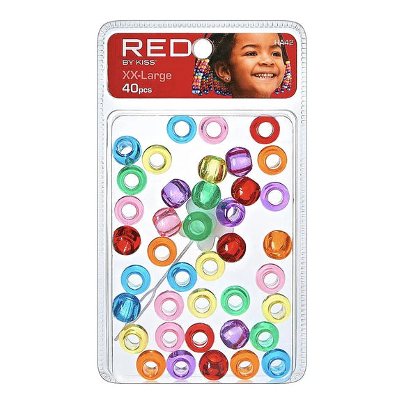 Red by Kiss XX-Large Hair Beads 40pcs - HA42