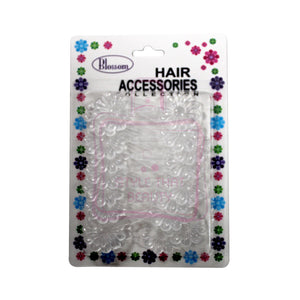 Blossom Hair Accessories Collection Flower Shaped Clear