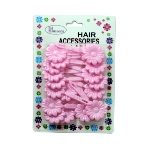 Blossom Hair Accessories Collection Flower Shaped Pink