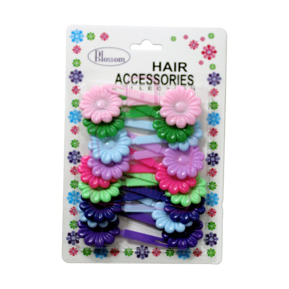 Blossom Hair Accessories Collection Flower Shaped Purple 9 Colors