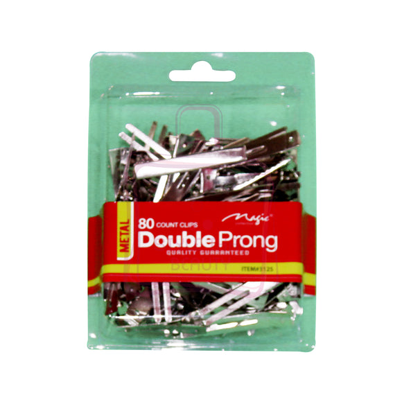 CLIPS DOUBLE PRONG 80CT
