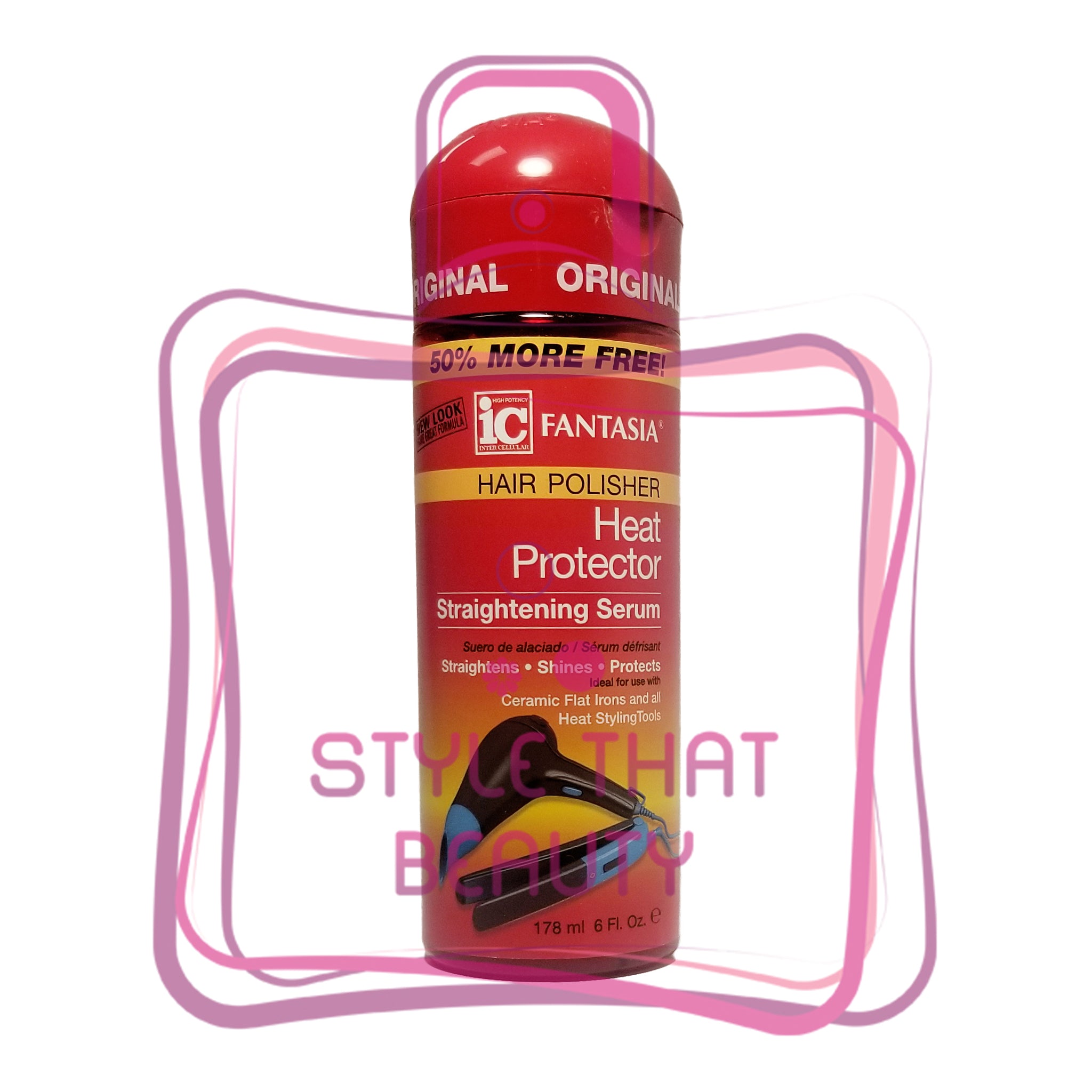 Ic Hair Polisher Heat Protector Serum Style that beauty inc
