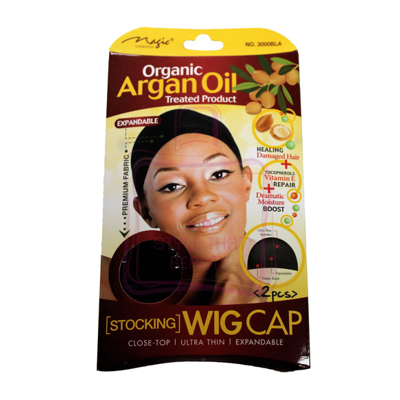 Magic Argan Oil Treated Product Stocking Wig Cap Black