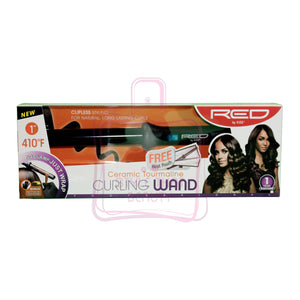 Red by Kiss - Ceramic Tourmaline Curling Wand 1"